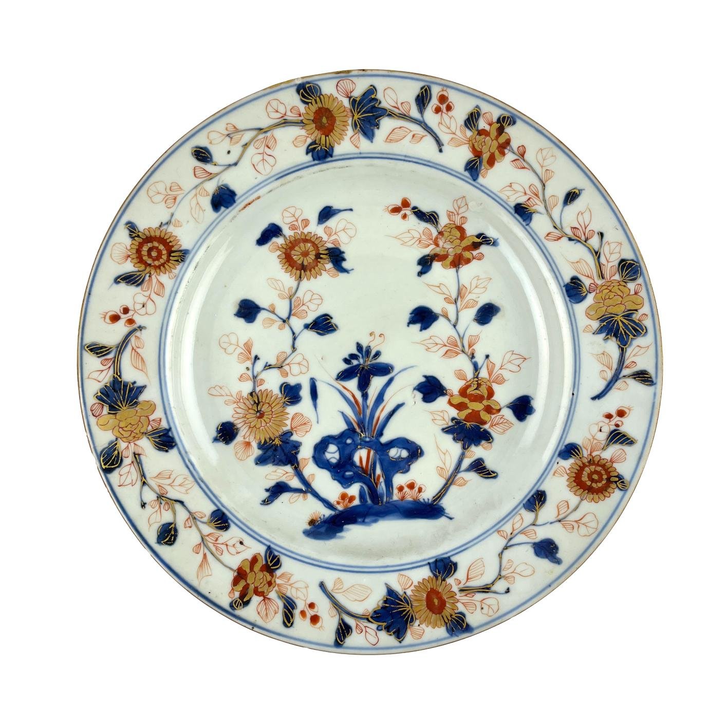 Plato chino en porcelana Compañía de Indias