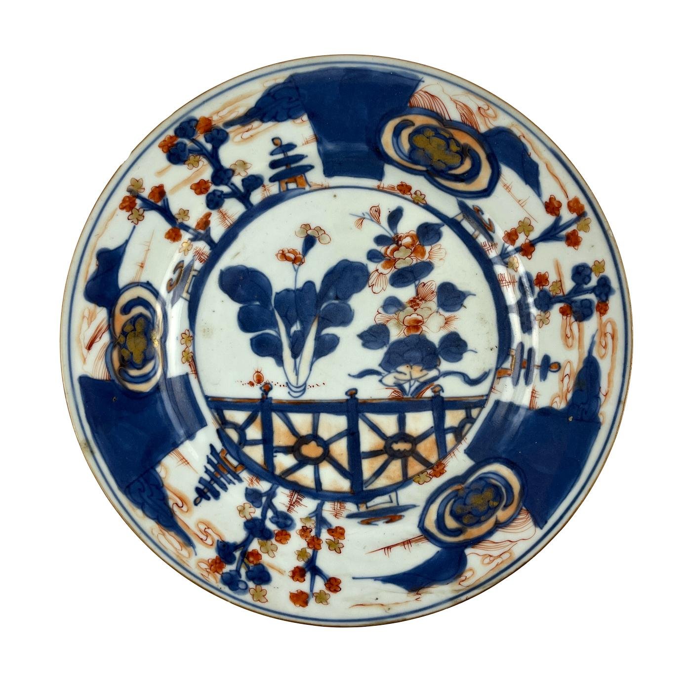 Plato chino en porceñana Compañía de Indias