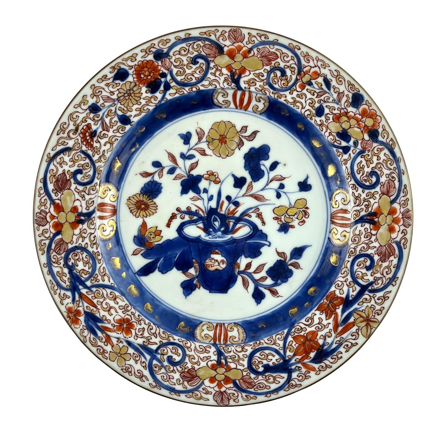 Plato chino en porceñana Compañía de Indias