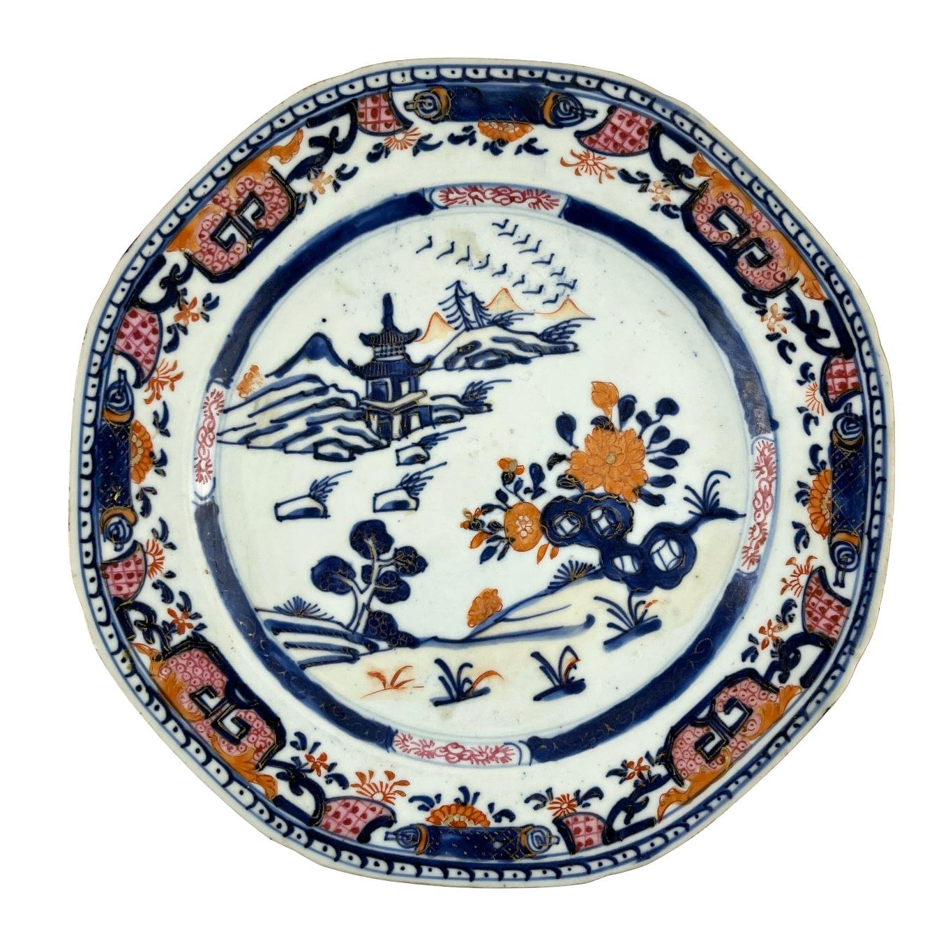 Plato chino en porceñana Compañía de Indias