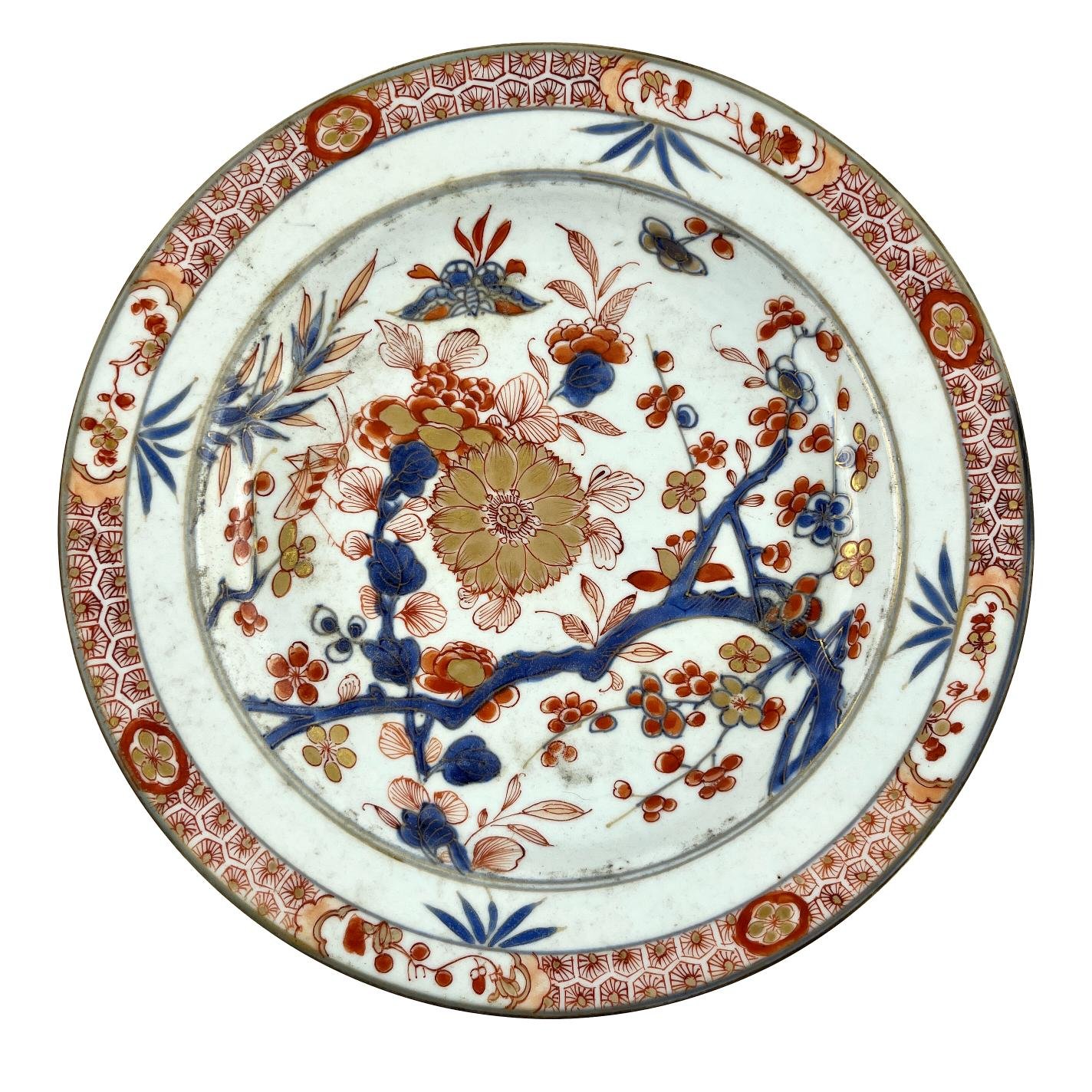 Plato chino en porceñana Compañía de Indias