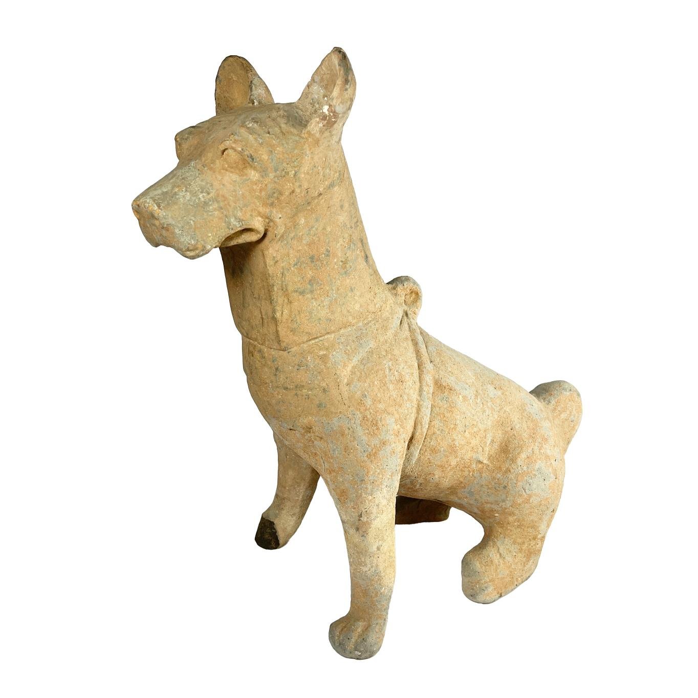 Escultura china en terracota "Perro"