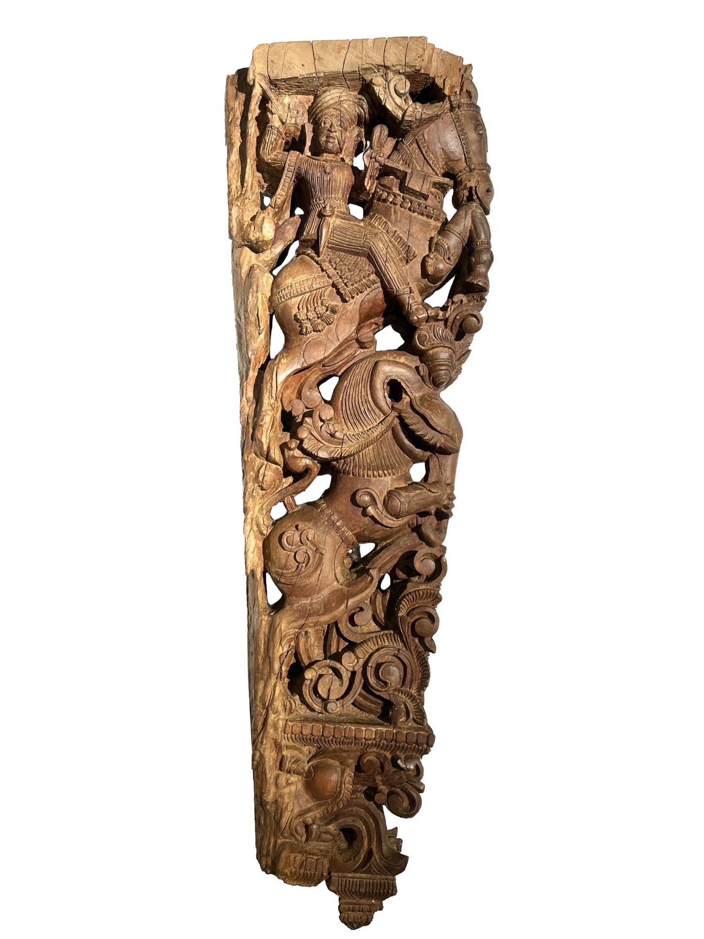 Ménsula india en madera - Imagen 2