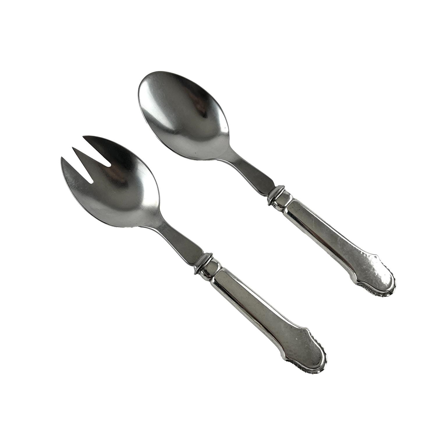 Par de cubiertos dinamarqueses en plata