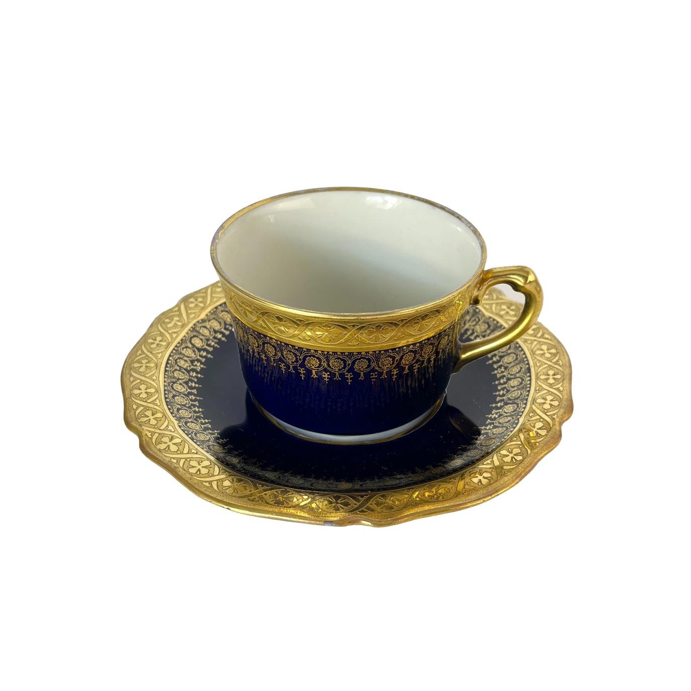 Juego de mesa francés en porcelana Limoges - Imagen 2