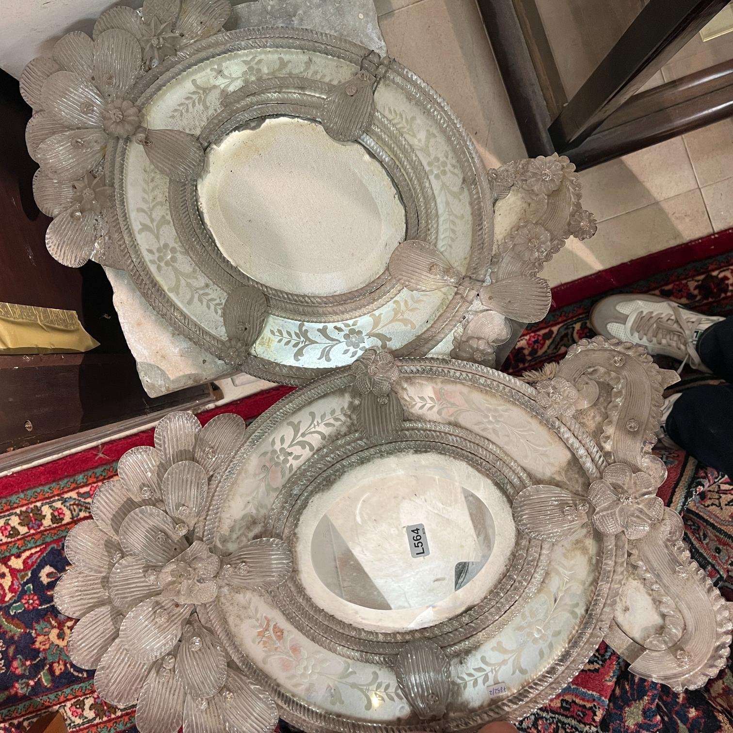 Par de espejos venecianos