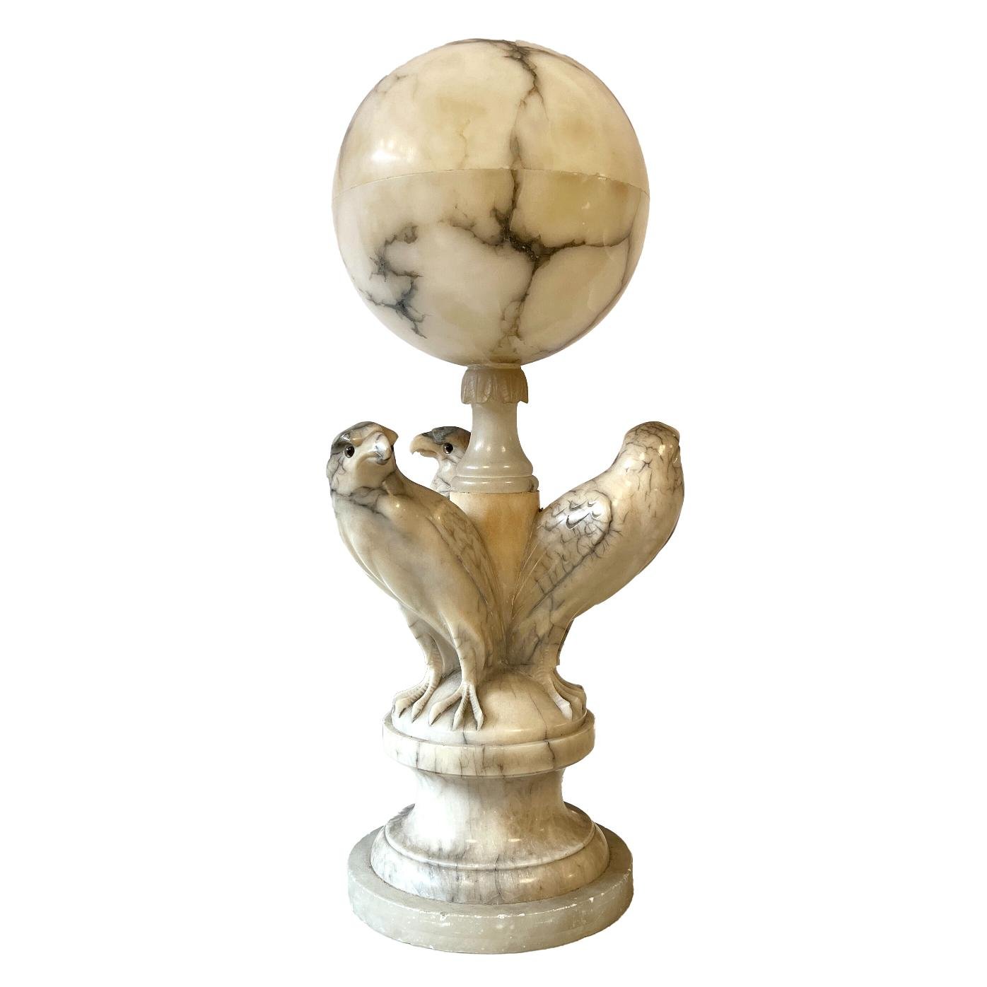 Lámpara de sobremesa en alabastro