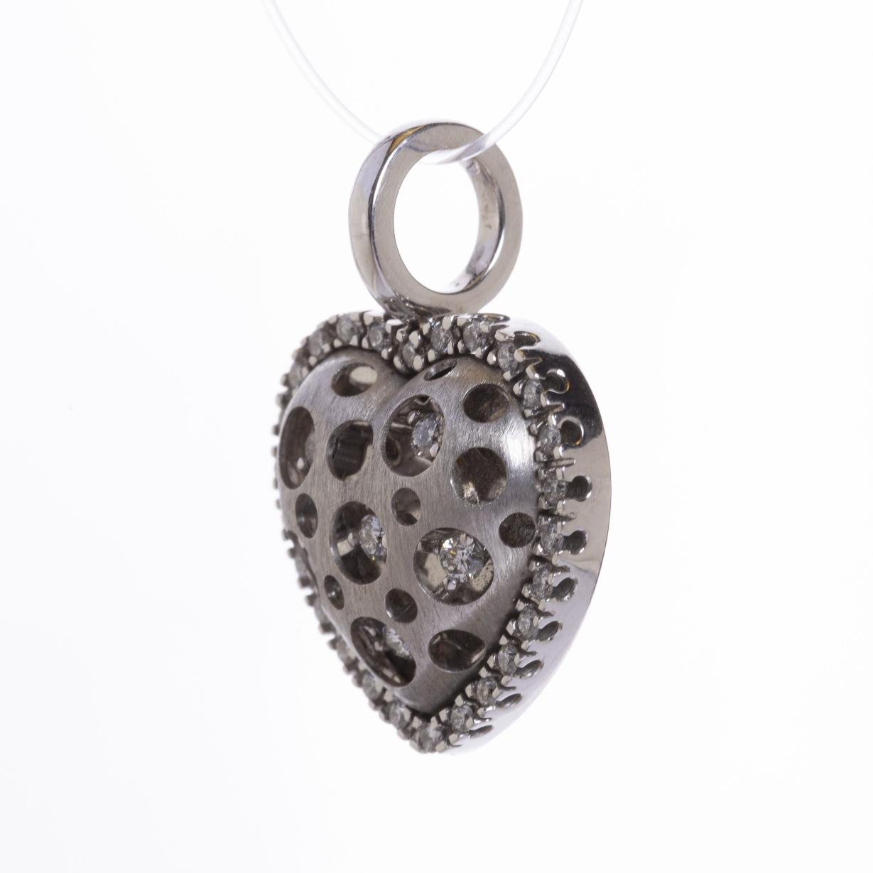 Colgante en oro 18 K con brillantes - Imagen 2