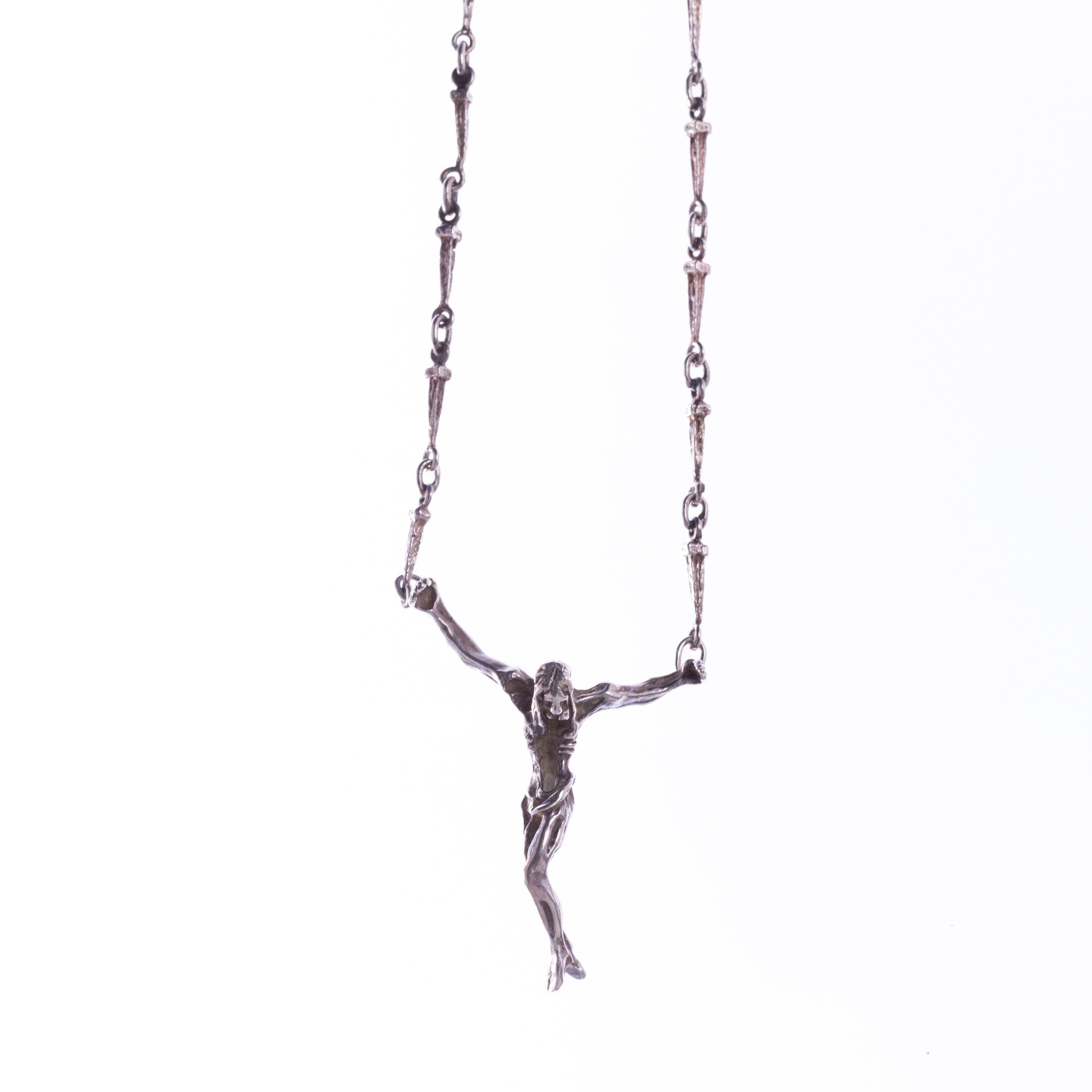 Crucifiijo en plata 925 "Salvador Dalí"