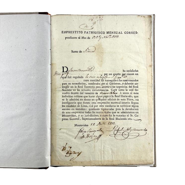 GASPAR VIGODET. Empréstito patriótico.