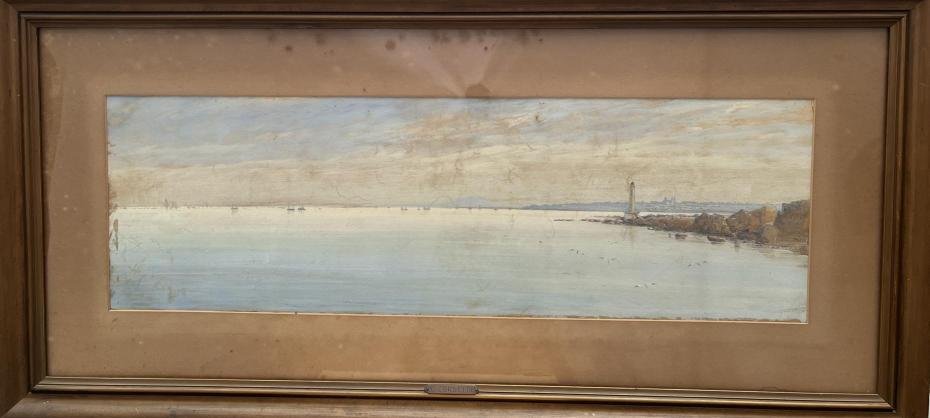 CARLO CORSETTI. Vista de Montevideo desde Punta Carretas. - Imagen 2