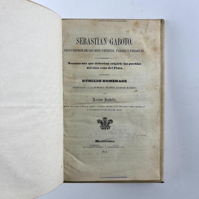 ARSENE ISABELLE.
Sebastián Gaboto.