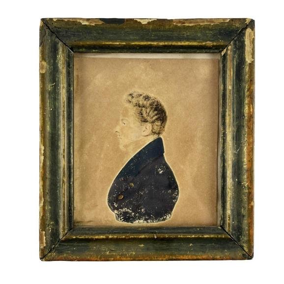 CHARLES E. PELLEGRINI (Atribuido). Retrato de un joven.