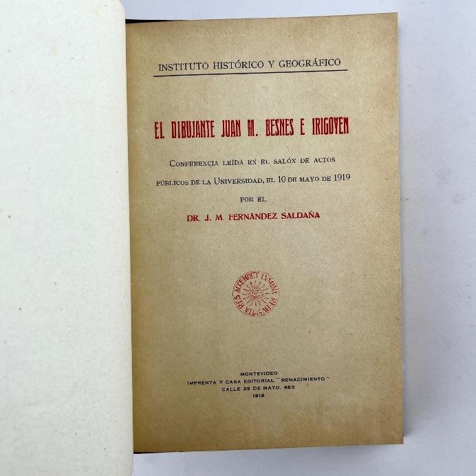 J. M. FERNÁNDEZ SALDAÑA.
El dibujante Juan M. Besnes e Irigoyen.