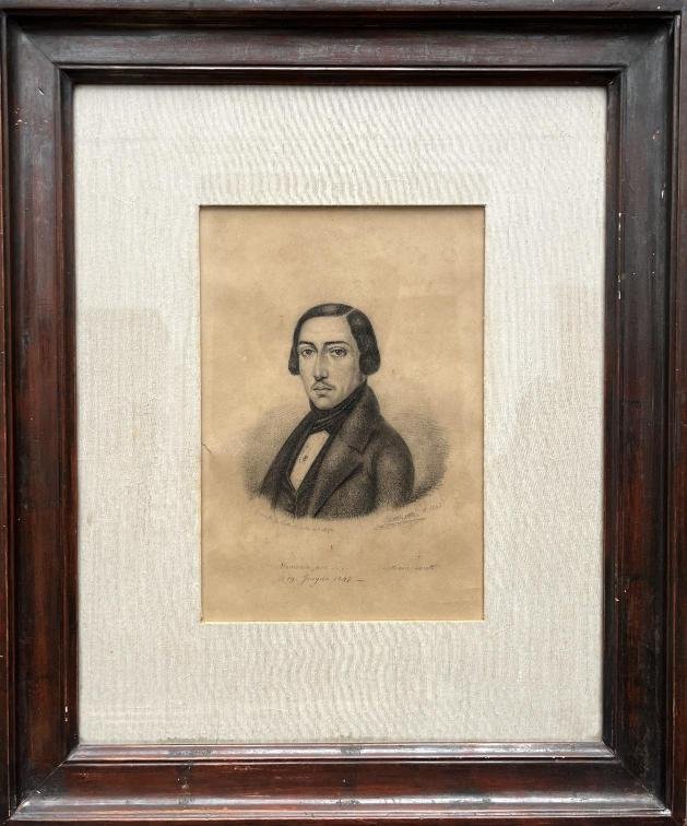 EMILIO BETTINOTTI. Retrato de Giuseppe Mazzini. - Imagen 2