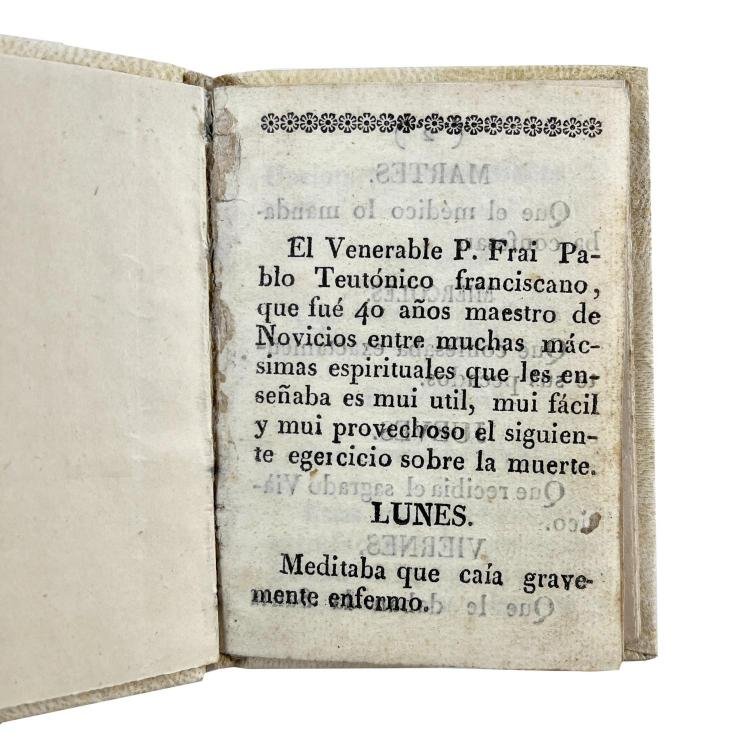 PABLO TEUTÓNICO. P. FRAI.
Egercicio (sic) sobre la muerte.