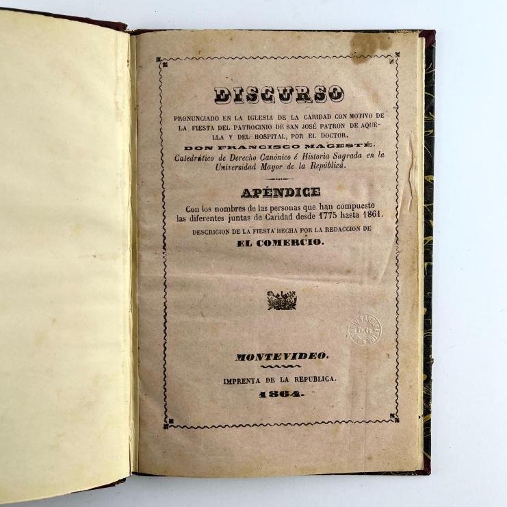 FRANCISCO MAGESTÉ.
Discurso pronunciado en la Iglesia de la Caridad