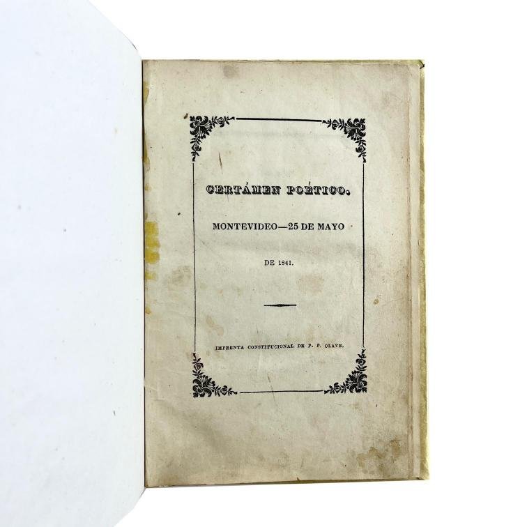 AAVV. Certamen Poético. 1841.