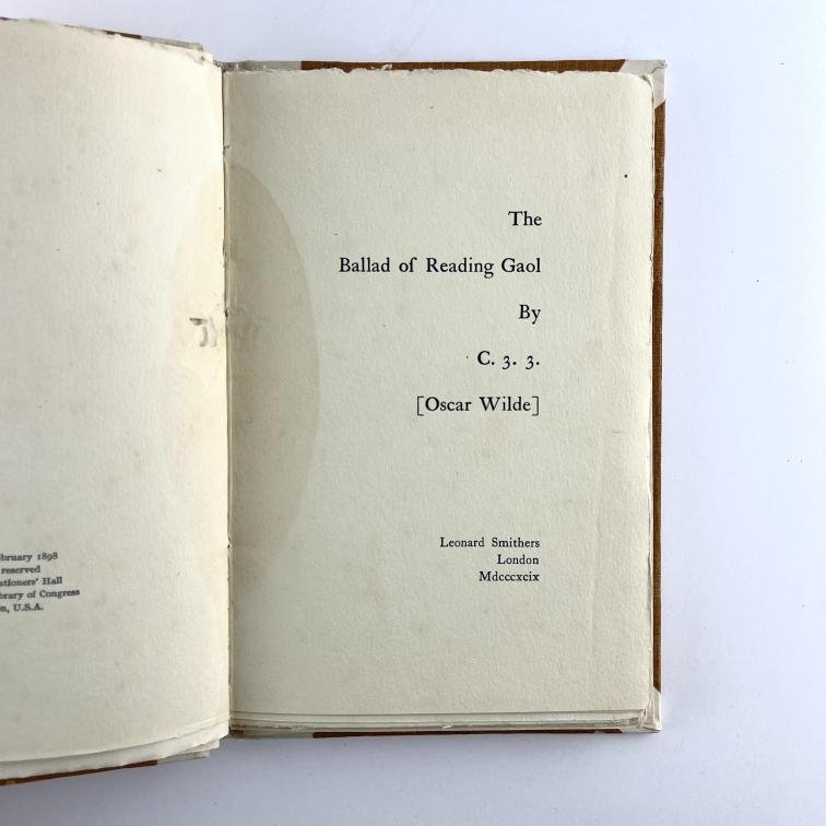 OSCAR WILDE.
The Ballad of Reading Gaol.