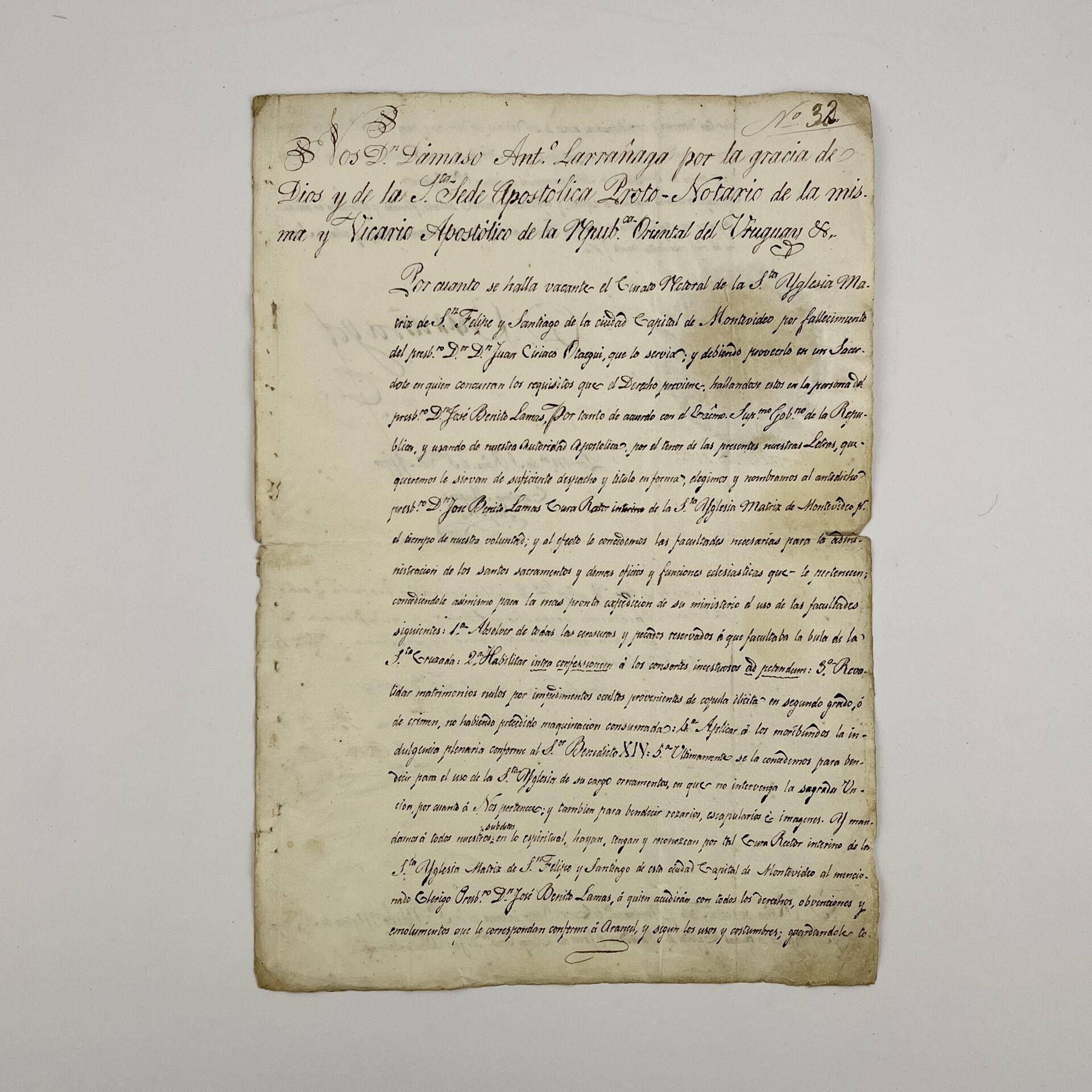 DÁMASO ANTONIO LARRAÑAGA