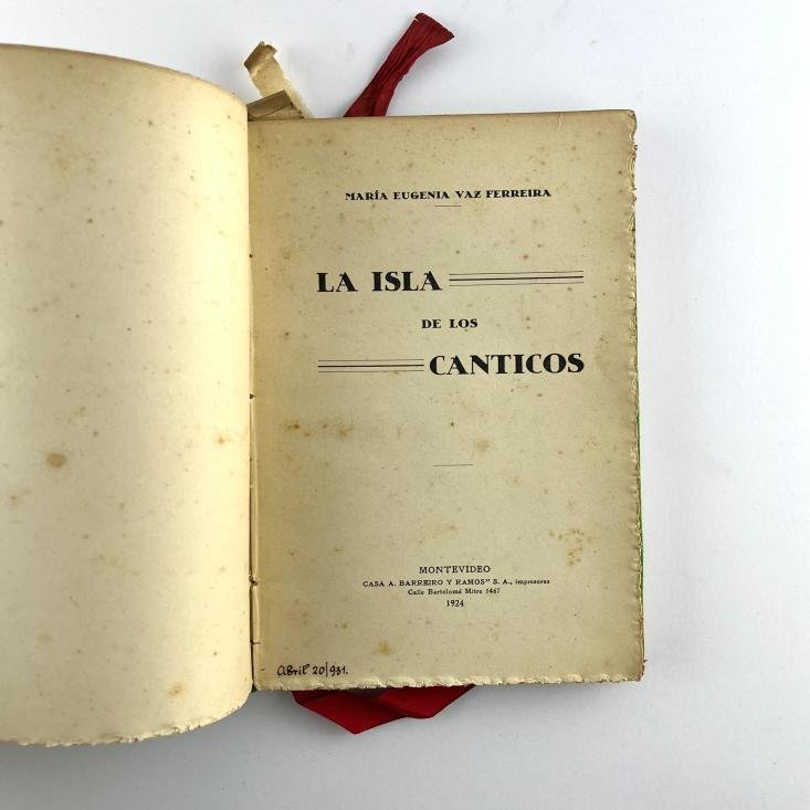 MARÍA E. VAZ FERREIRA.
La isla de los cánticos. - Imagen 2