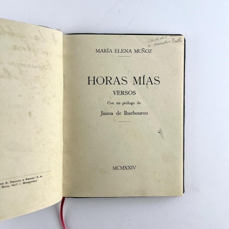 MARÍA ELENA MUÑOZ.
Horas Mías.