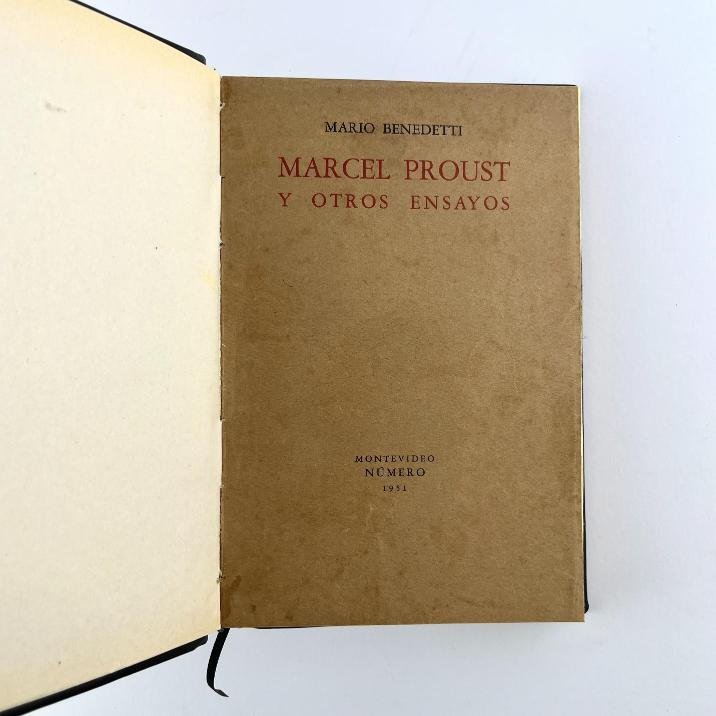 MARIO BENEDETTI.
Marcel Proust y Otros Ensayos.