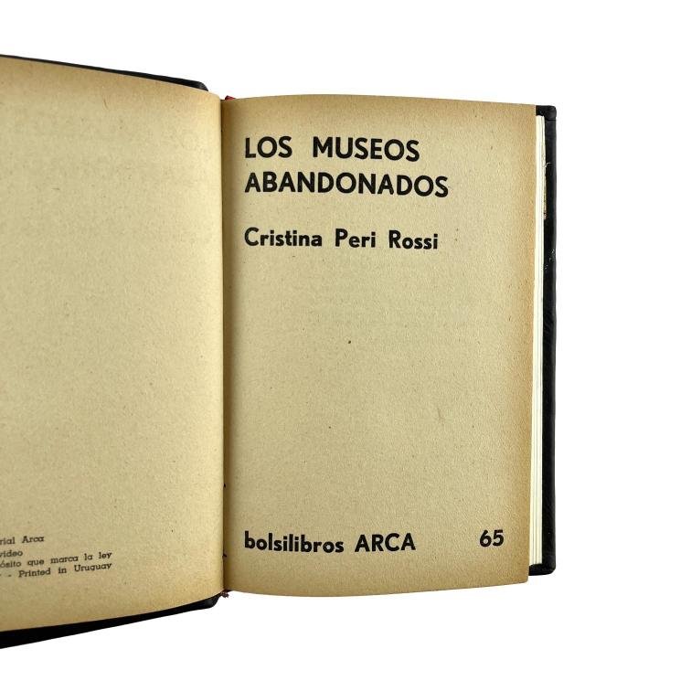 CRISTINA PERI ROSSI.
Los museos abandonados.