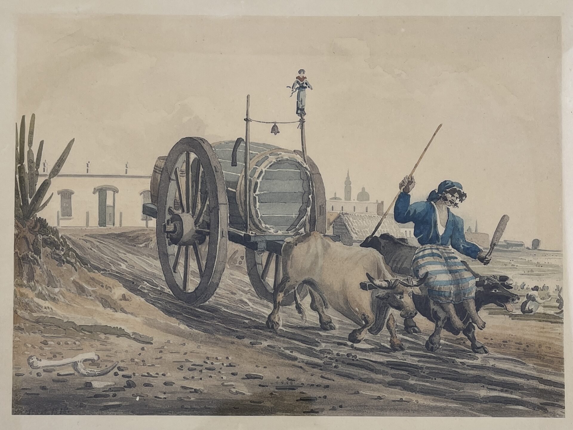 EMERIC E. VIDALBuenos Aires, Carro aguatero. Enero de 1818.