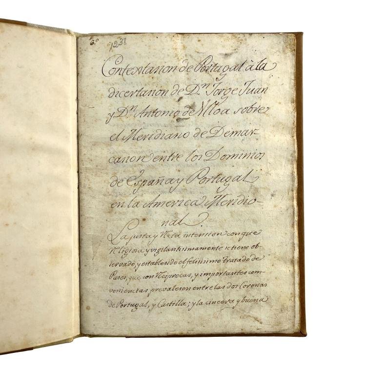 Contestación de Portugal a la dicertacion (sic) de Dn Jorge Juan y Dn Antonio de Ulloa.