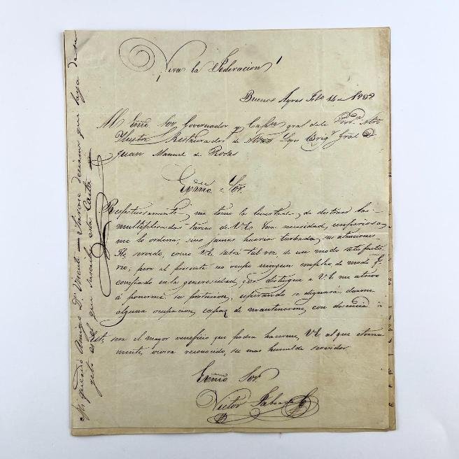 JUAN MANUEL DE ROSAS - VICENTE GONZÁLEZ.
Correspondencia amiga.