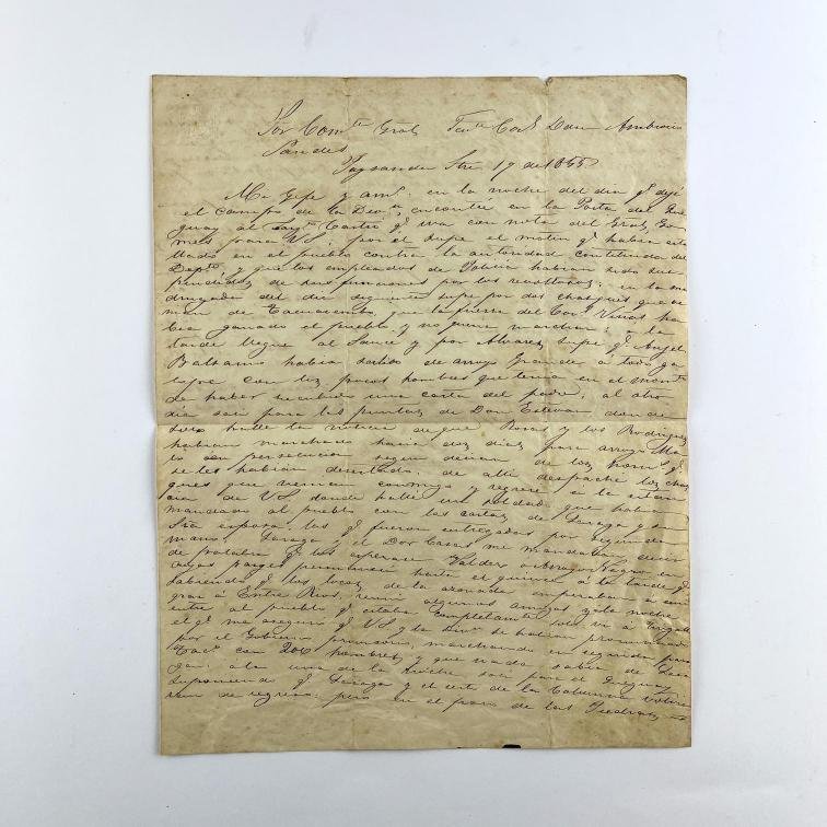 Carta de A Silva a Ambrosio Sandes.