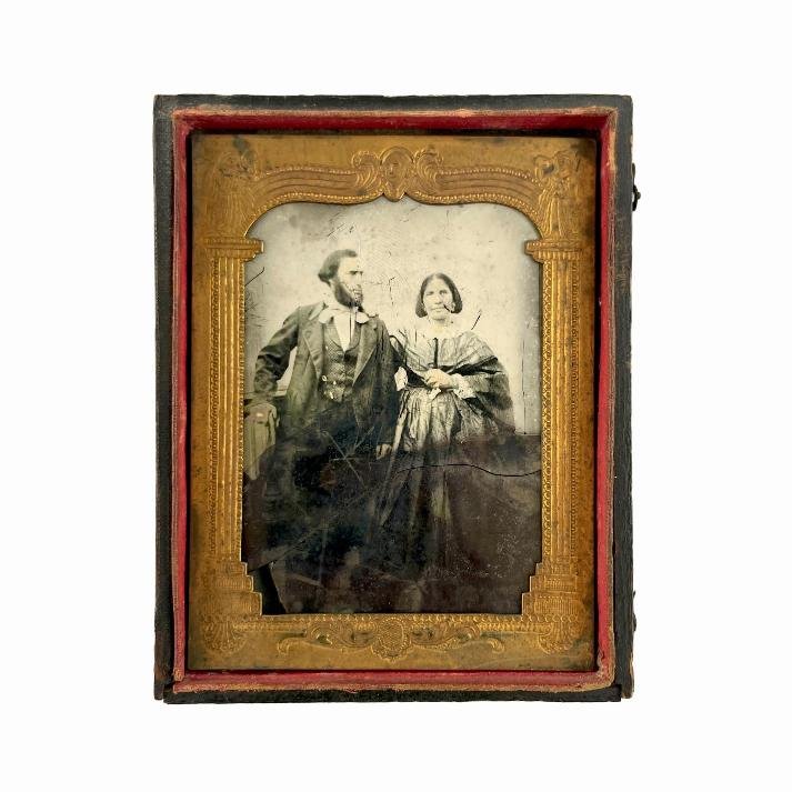 AMBROTIPISTA NO IDENTIFICADO.
Matrimonio rioplatense.