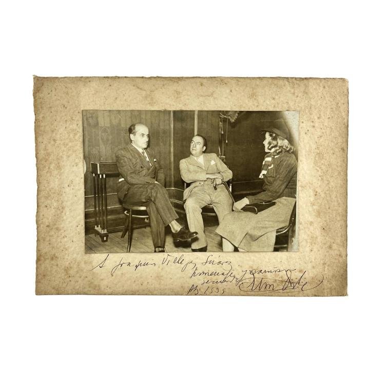 Emilio Oribe con Pablo Neruda. 1939.