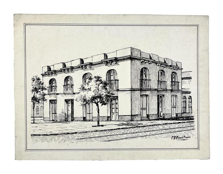 CARLOS MENCK FREIRE. Fachadas montevideanas.