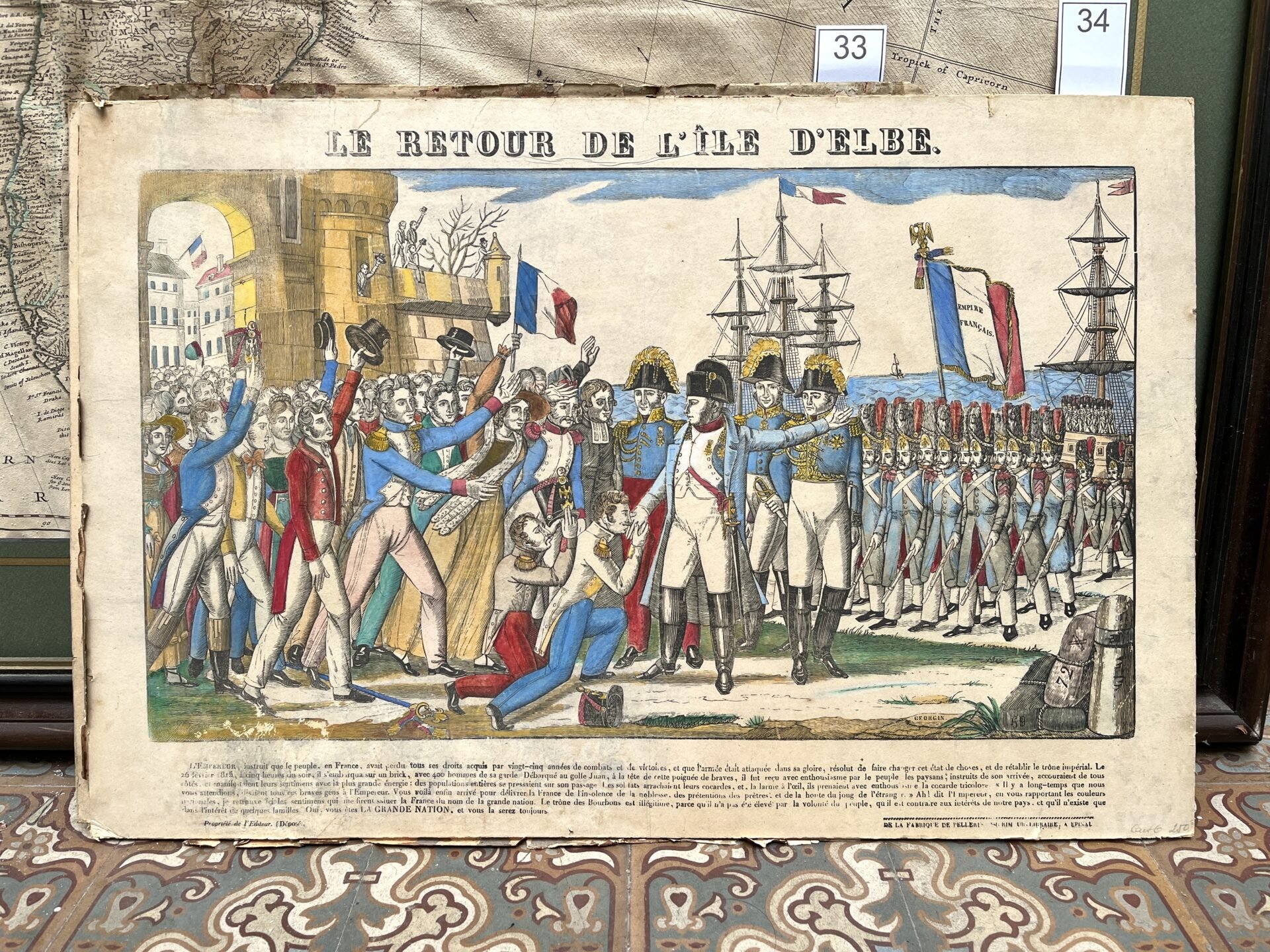 JEAN-CHARLES PELLERIN, FRANÇOIS GEORGINLe retour de L'Ile d'Elbe.