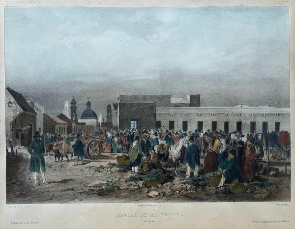 BARTHELEMY LAUVERGNE. Mercado de Montevideo. Uruguay.