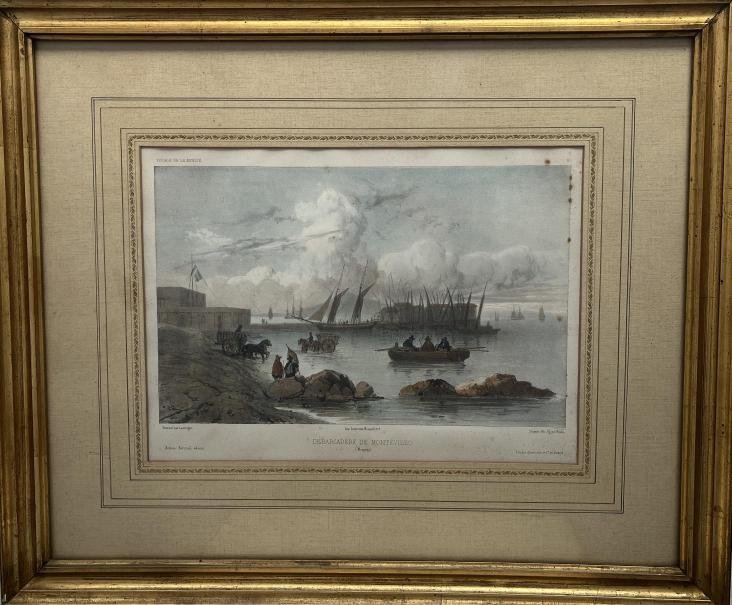 BARTHELEMY LAUVERGNE. Desembarco en Montevideo (Uruguay). - Imagen 2