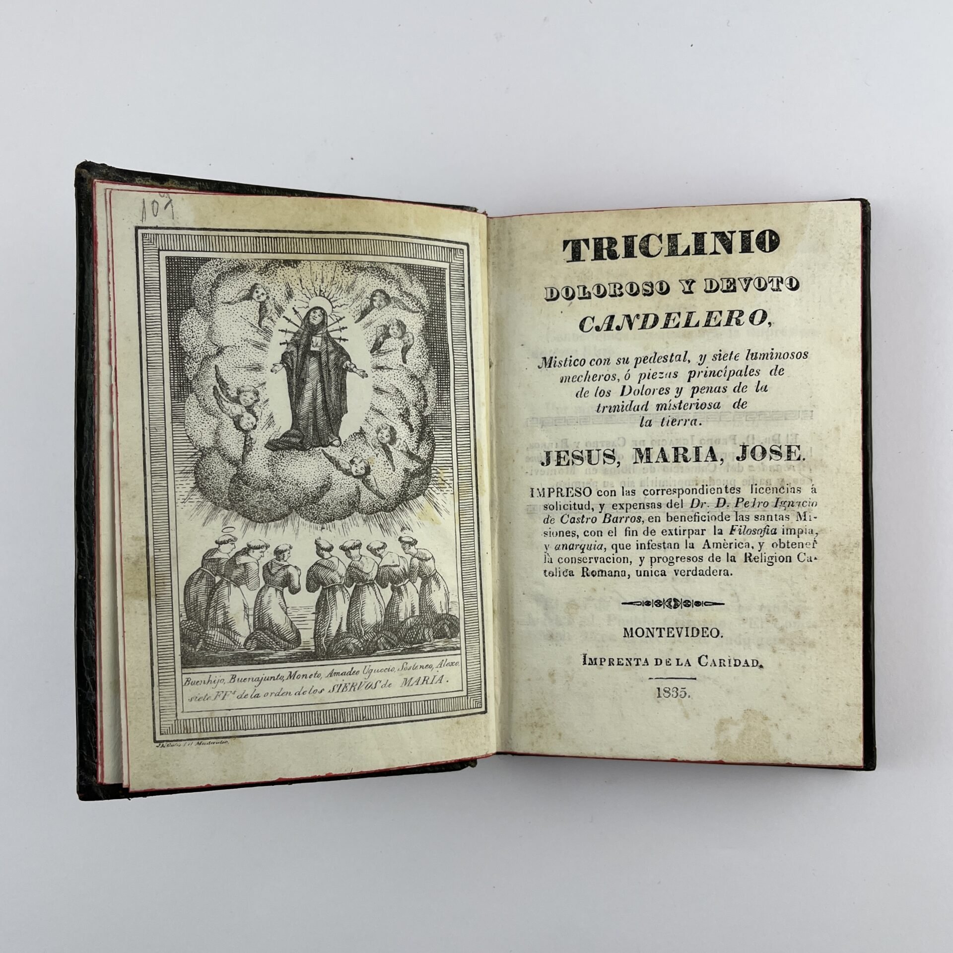 PEDRO IGNACIO DE CASTRO BARROS Triclinio Doloros y Devoto Candelero