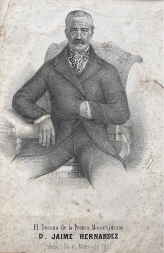 ADOLFO HEQUET. El Decano de la Prensa Montevideana D. Jaime Hernández.