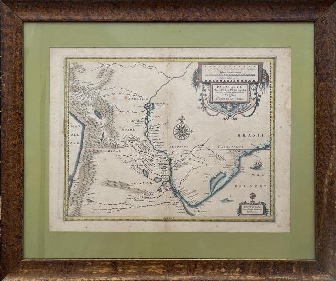 IOANNES IANSONIUS (JOANNES JANSSON); DIEGO DE TORRES, S. J. Paraguay, ó Prov. de Rio de la Plata cum regionibus adiacentibus Tucuman et Sta Cruz de la Sierra. - Imagen 2