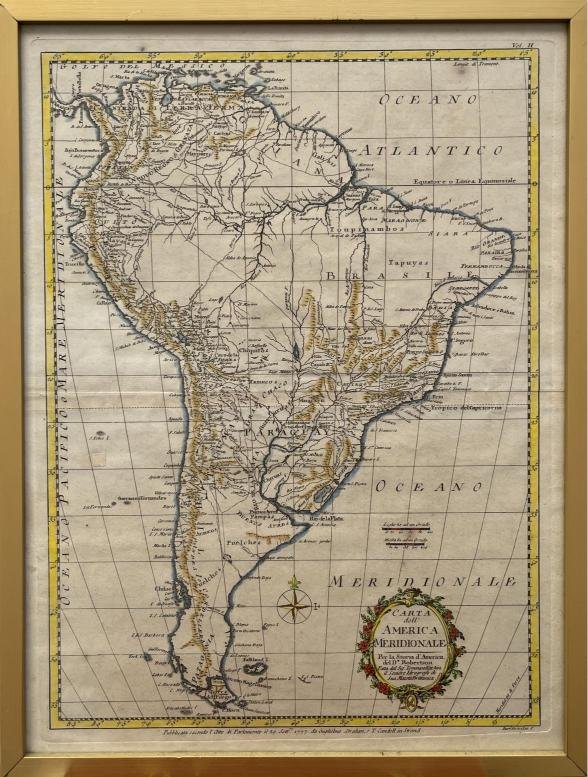 TOMMASO (THOMAS) KITCHIN. Carta dell’America Meridionale. - Imagen 2