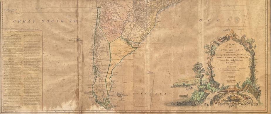 JEAN-BAPTISTE BOURGUIGNON D´ANVILLE; ROBERT SAYER; THOMAS KITCHIN. A map of South America (...) - Imagen 2