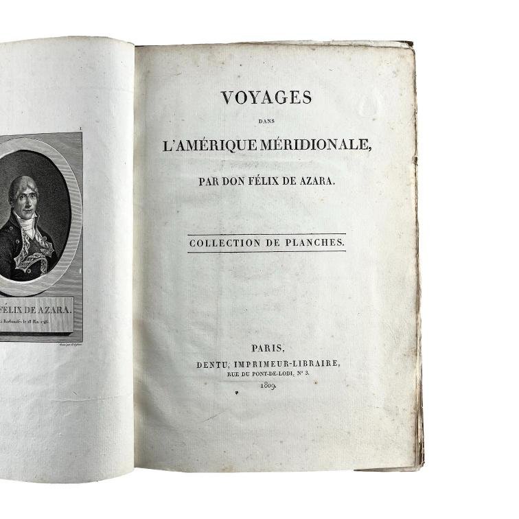 FÉLIX DE AZARA. Voyages dans l'Amérique Méridionale.
