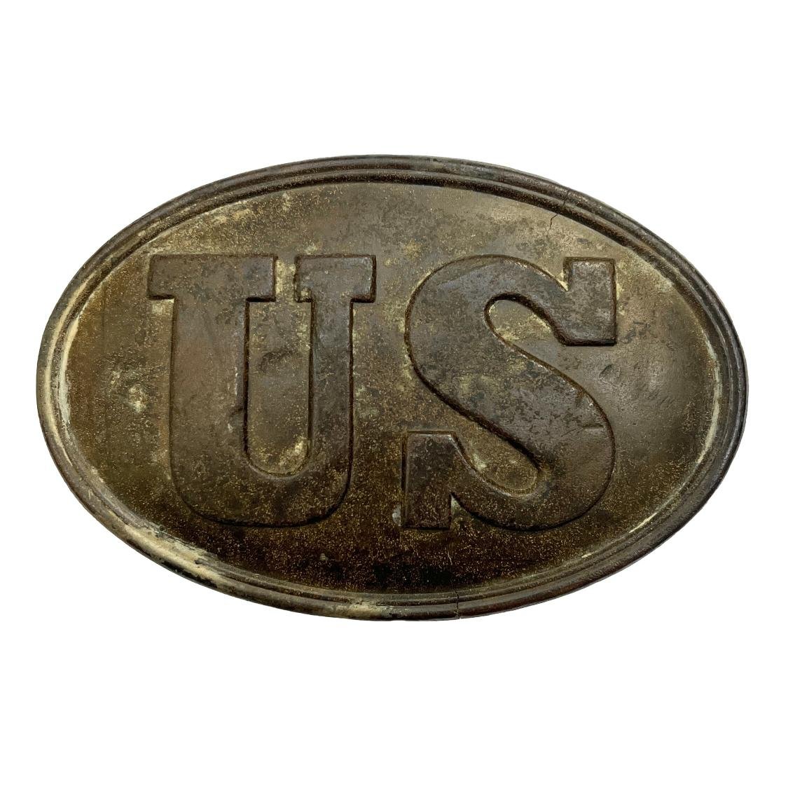 Hebilla en bronce guerra de secesión