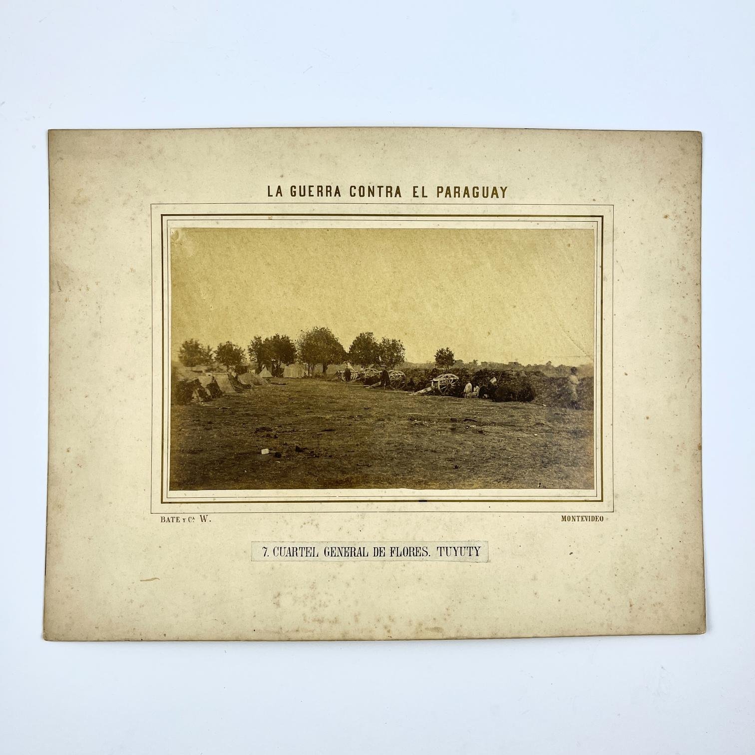 Fotografía Guerra de Paraguay Bate y Cía.