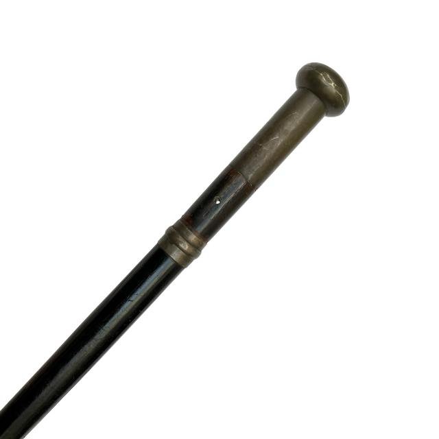 Bastón estoque en madera y plata