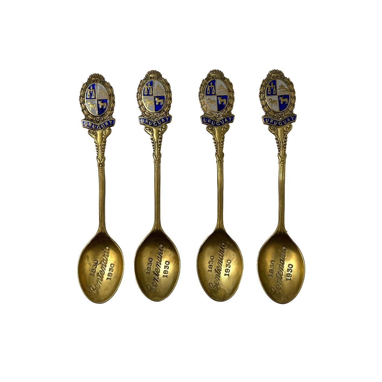 Cucharas "escudo de armas uruguayo"