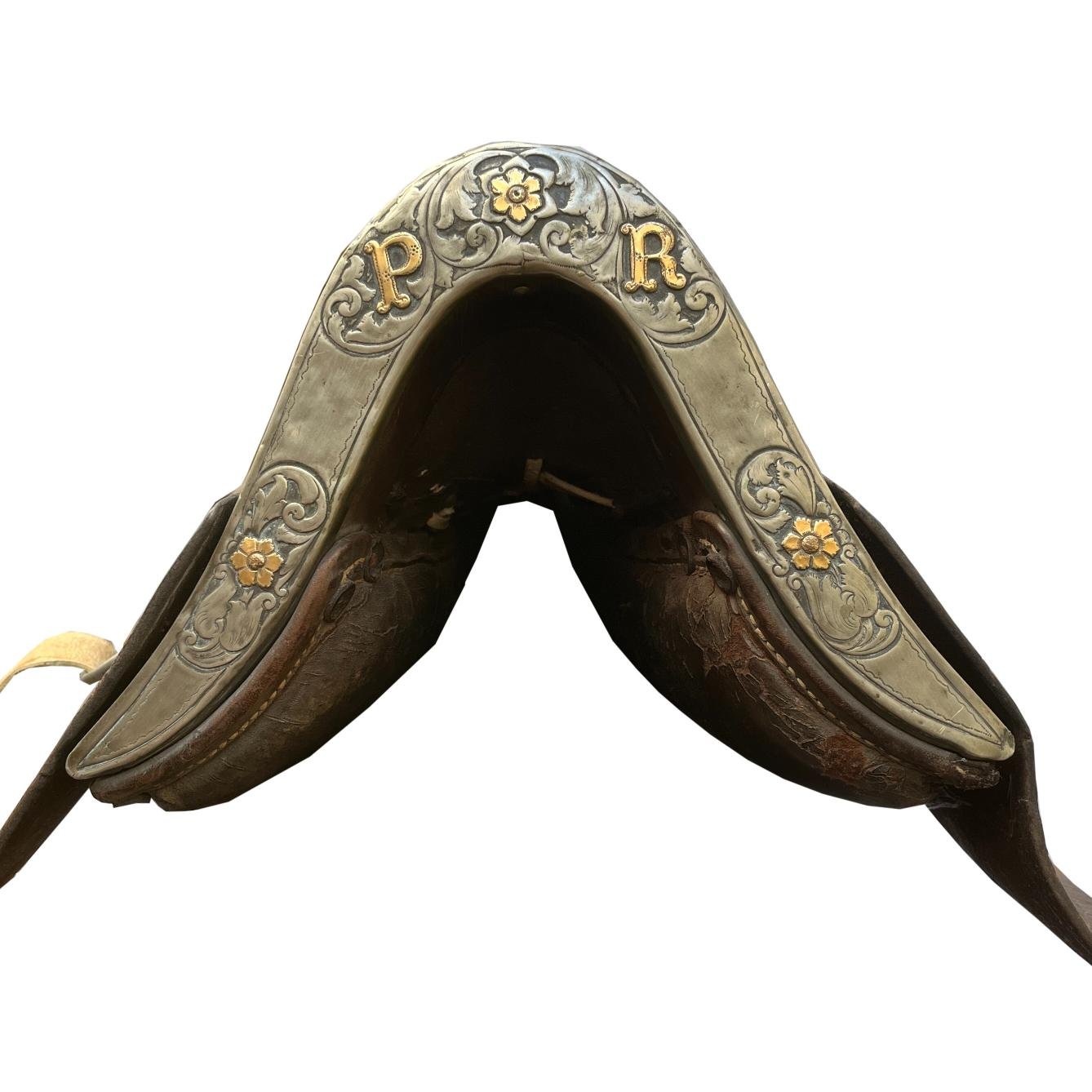 Recado con cabezadas en plata y oro - Imagen 2