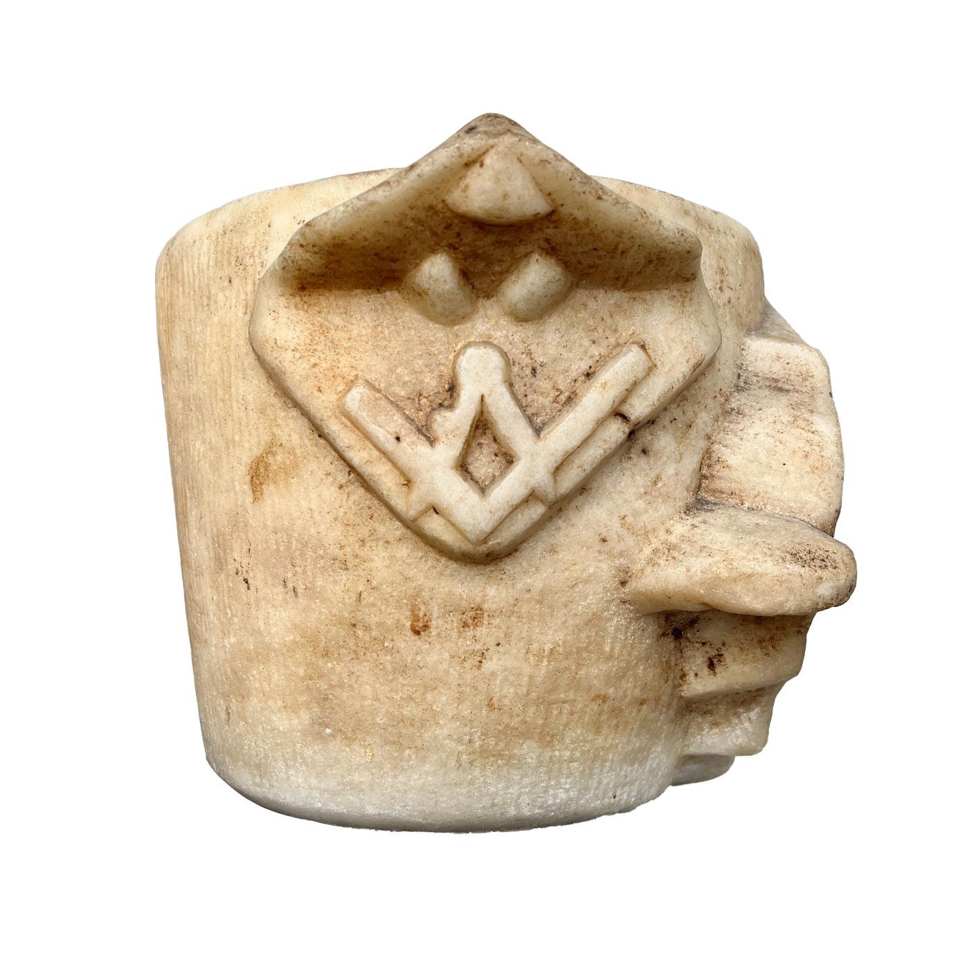 Mortero en alabastro Revolución 1897 - Imagen 2